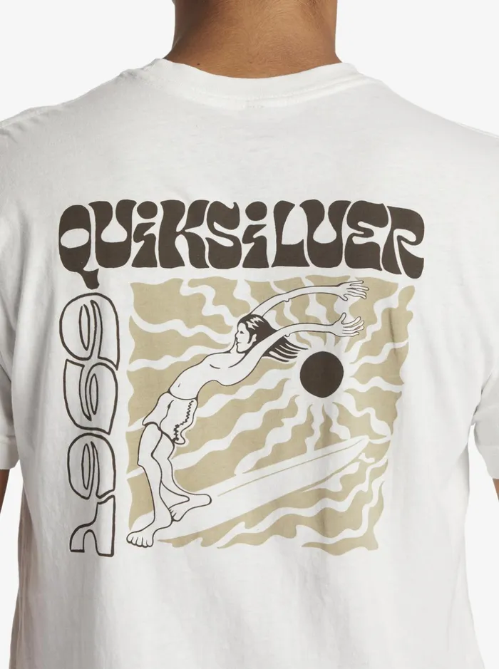 Tees Men Quiksilver Enjoy The Ride Mtz TShirt Gardenia Tees Men Quiksilver Enjoy The Ride Mtz TShirt Gardenia