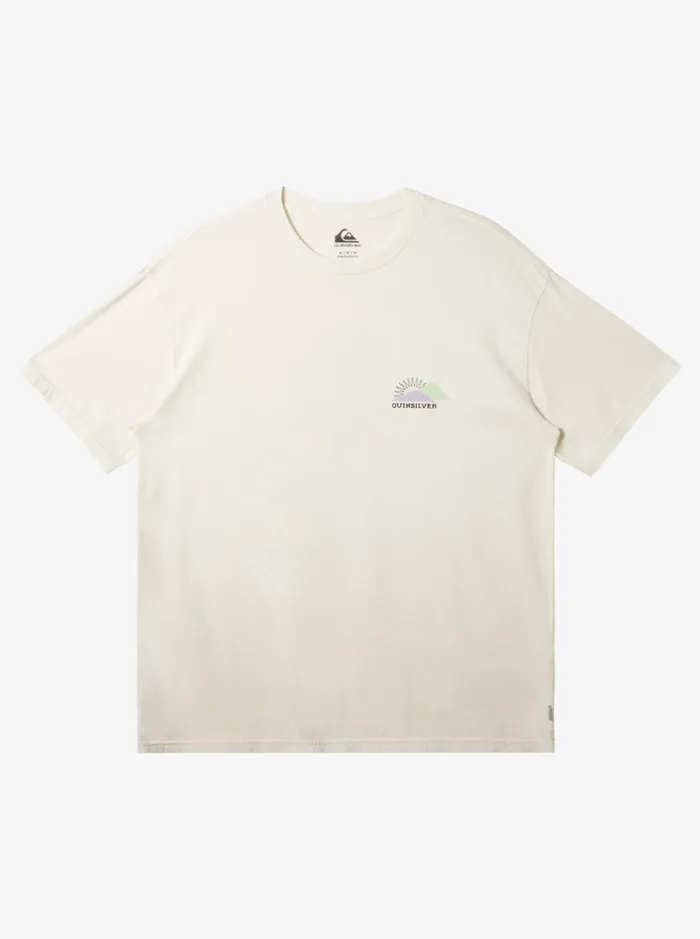 Tees Men Quiksilver Fading Sun TShirt Birch