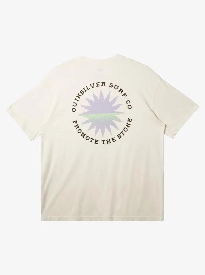 Tees Men Quiksilver Fading Sun TShirt Birch Tees Men Quiksilver Fading Sun TShirt Birch
