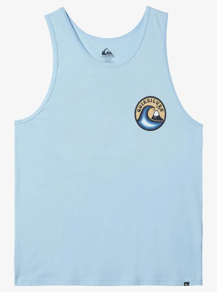 Tees Men Quiksilver Feelin The Vibe Tank Mt1 TShirt Clear Sky