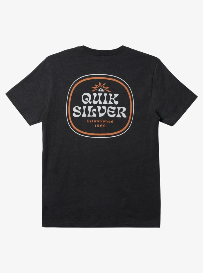 Tees Men Quiksilver Framed TShirt Charcoal Heather Tees Men Quiksilver Framed TShirt Charcoal Heather