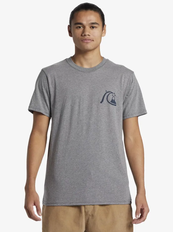 Tees Men Quiksilver Free Range Mod TShirt Medium Grey Heather Tees Men Quiksilver Free Range Mod TShirt Medium Grey Heather