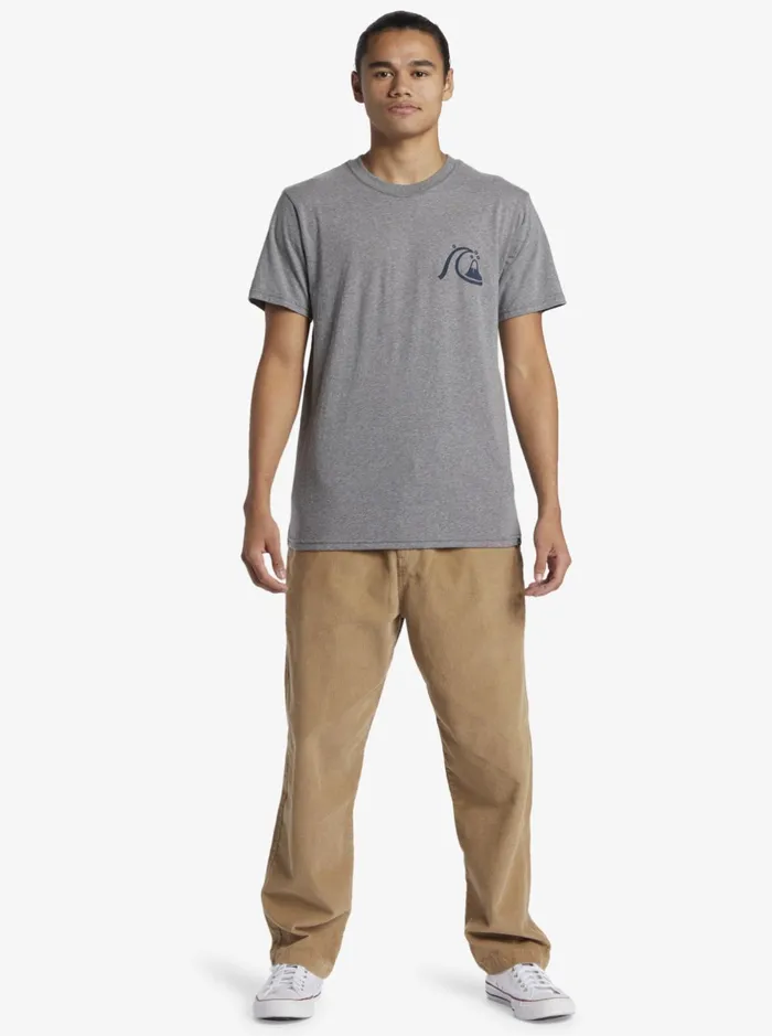Tees Men Quiksilver Free Range Mod TShirt Medium Grey Heather Tees Men Quiksilver Free Range Mod TShirt Medium Grey Heather
