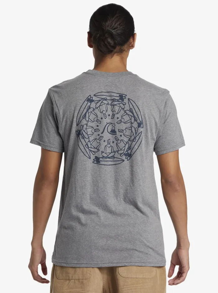 Tees Men Quiksilver Free Range Mod TShirt Medium Grey Heather Tees Men Quiksilver Free Range Mod TShirt Medium Grey Heather