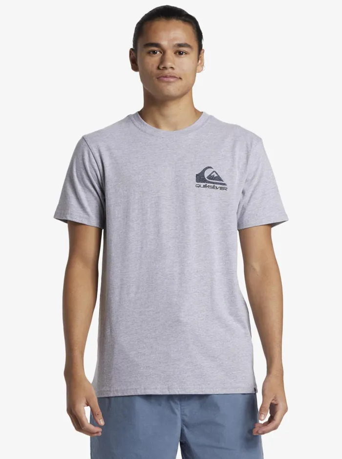 Tees Men Quiksilver Funky Filler TShirt Athletic Heather Tees Men Quiksilver Funky Filler TShirt Athletic Heather