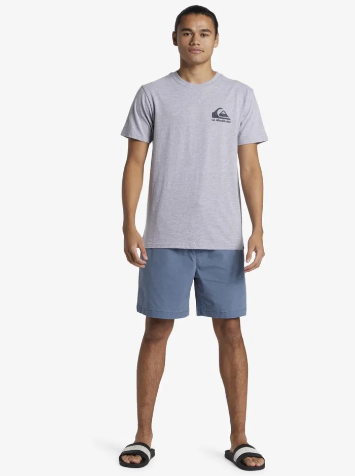 Tees Men Quiksilver Funky Filler TShirt Athletic Heather Tees Men Quiksilver Funky Filler TShirt Athletic Heather