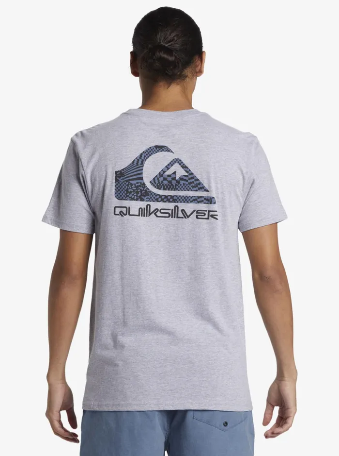 Tees Men Quiksilver Funky Filler TShirt Athletic Heather Tees Men Quiksilver Funky Filler TShirt Athletic Heather