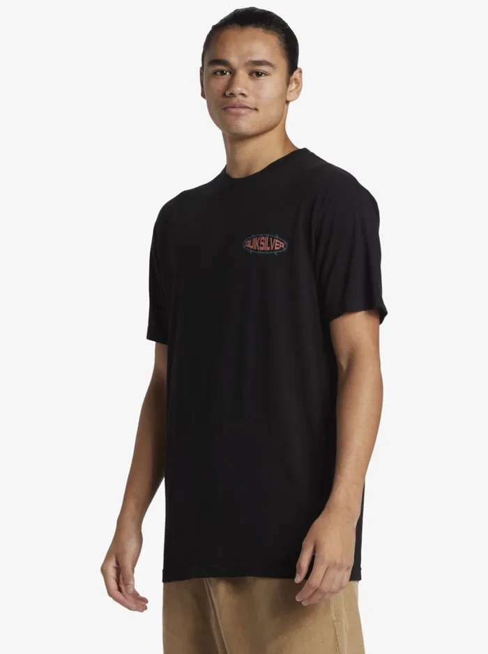 Tees Men Quiksilver Guard Dog Mtz TShirt Black Tees Men Quiksilver Guard Dog Mtz TShirt Black