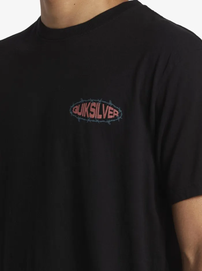 Tees Men Quiksilver Guard Dog Mtz TShirt Black Tees Men Quiksilver Guard Dog Mtz TShirt Black