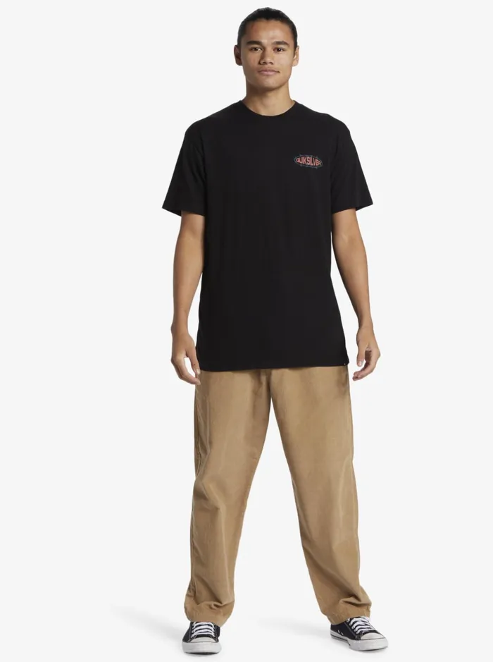 Tees Men Quiksilver Guard Dog Mtz TShirt Black Tees Men Quiksilver Guard Dog Mtz TShirt Black