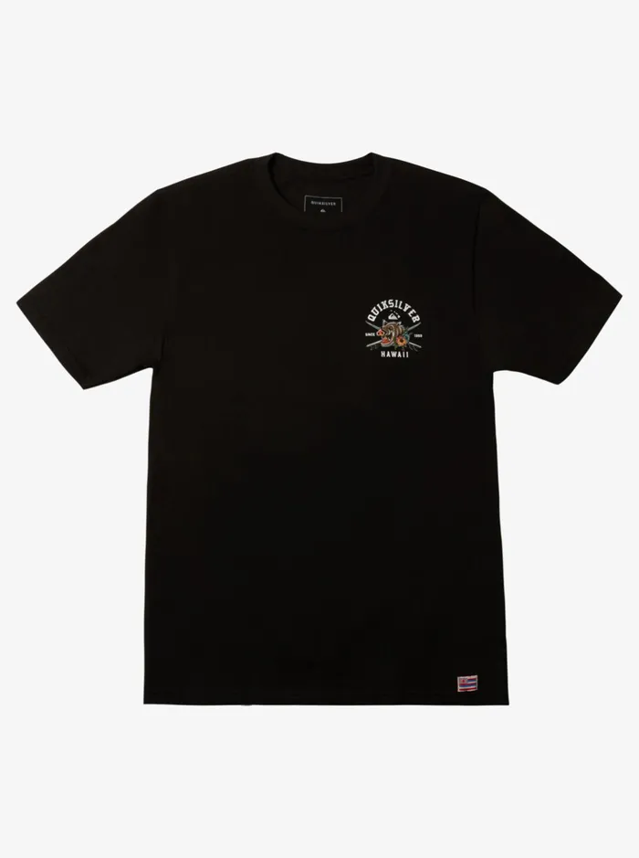 Tees Men Quiksilver Hawaii Boarfest TShirt Black