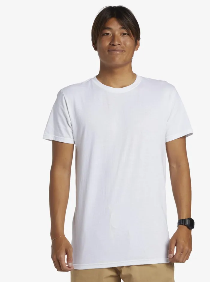 Tees Men Quiksilver Hi Flirting With Danger TShirt White Tees Men Quiksilver Hi Flirting With Danger TShirt White