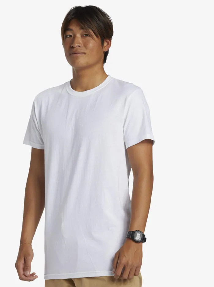 Tees Men Quiksilver Hi Flirting With Danger TShirt White Tees Men Quiksilver Hi Flirting With Danger TShirt White