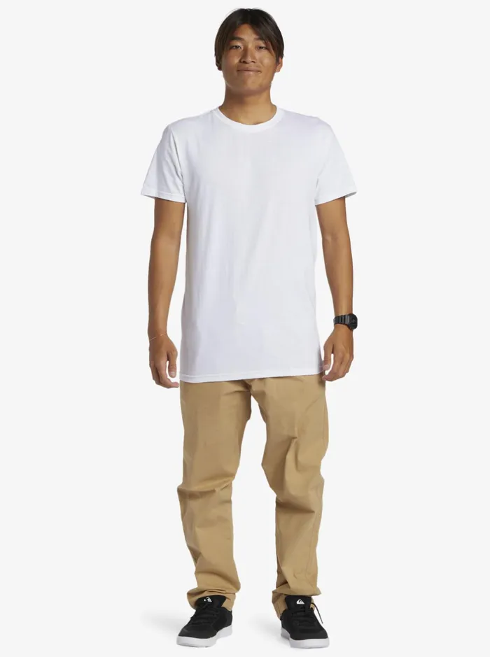 Tees Men Quiksilver Hi Flirting With Danger TShirt White Tees Men Quiksilver Hi Flirting With Danger TShirt White