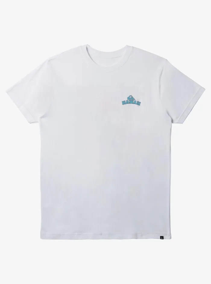 Tees Men Quiksilver Hi Grinding Lefts TShirt White