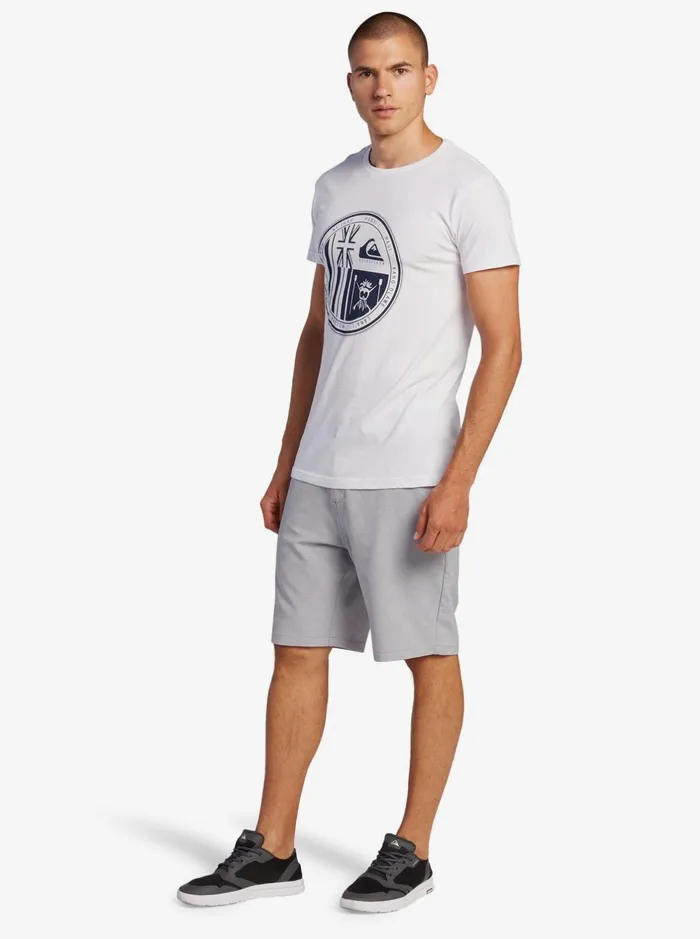 Tees Men Quiksilver Hi Ikaika TShirt White Tees Men Quiksilver Hi Ikaika TShirt White