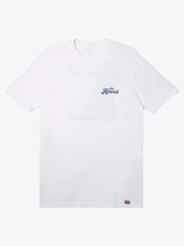 Tees Men Quiksilver Hi Water On The Brain TShirt White