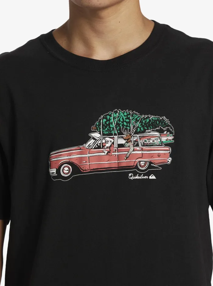 Tees Men Quiksilver Holidaaayz TShirt Black Tees Men Quiksilver Holidaaayz TShirt Black