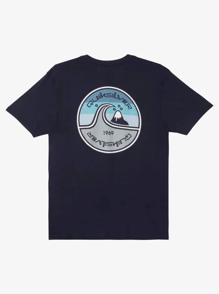 Tees Men Quiksilver In The Groove TShirt Navy Blazer Tees Men Quiksilver In The Groove TShirt Navy Blazer