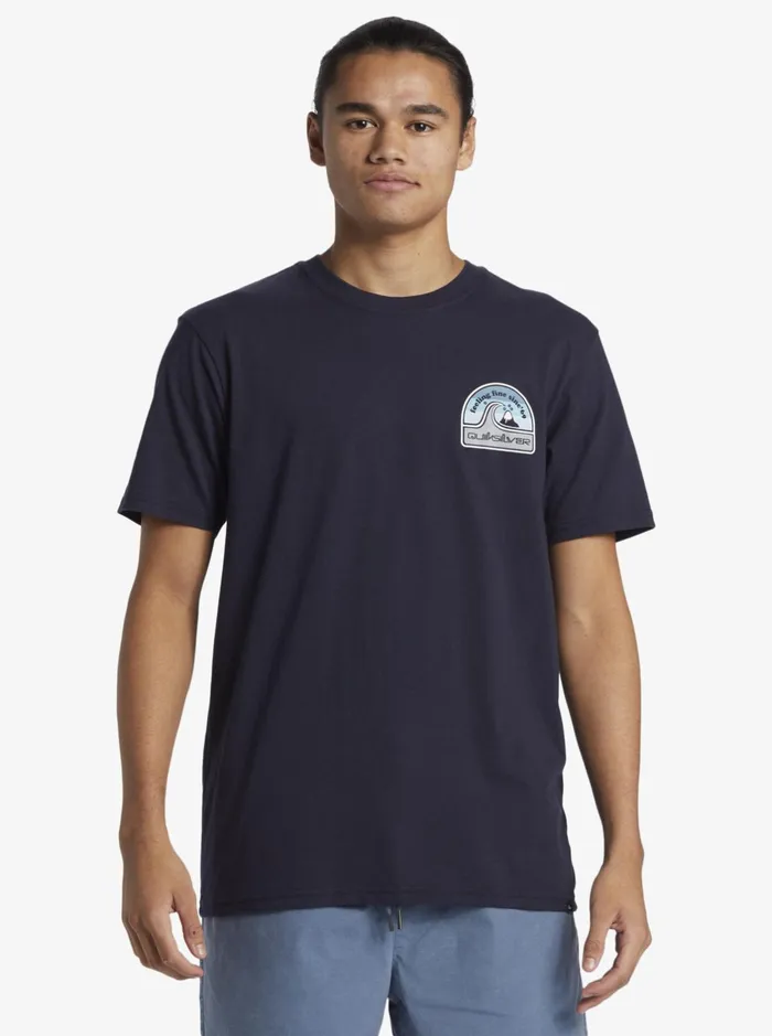 Tees Men Quiksilver In The Groove TShirt Navy Blazer Tees Men Quiksilver In The Groove TShirt Navy Blazer