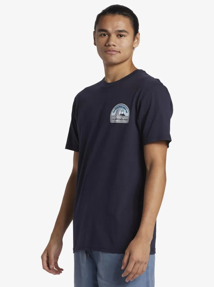 Tees Men Quiksilver In The Groove TShirt Navy Blazer Tees Men Quiksilver In The Groove TShirt Navy Blazer