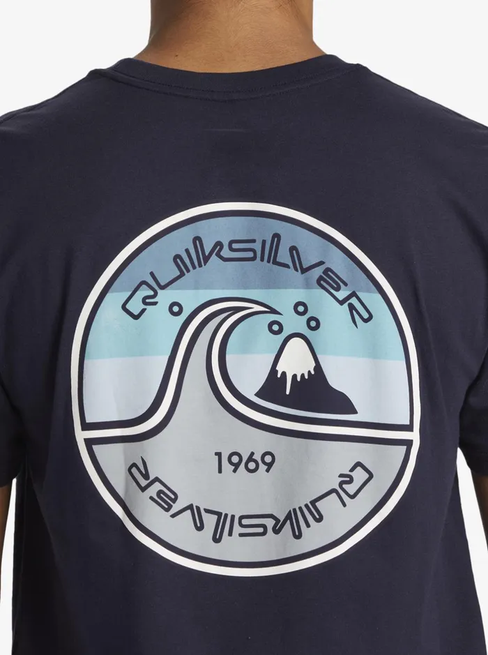 Tees Men Quiksilver In The Groove TShirt Navy Blazer Tees Men Quiksilver In The Groove TShirt Navy Blazer