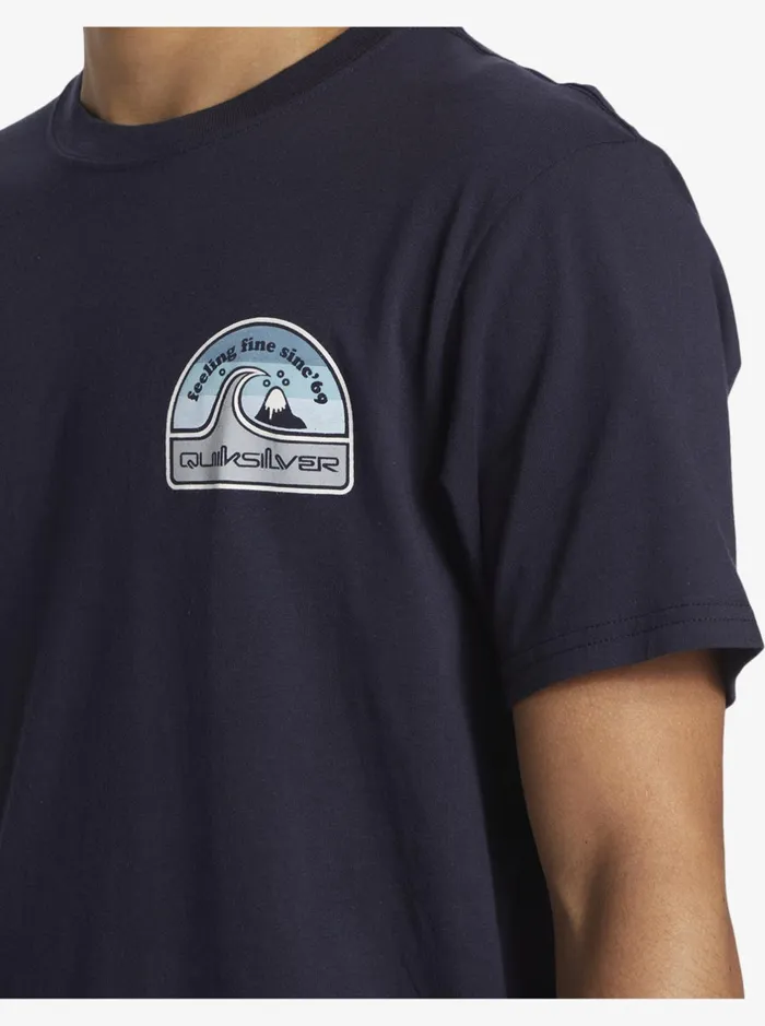 Tees Men Quiksilver In The Groove TShirt Navy Blazer Tees Men Quiksilver In The Groove TShirt Navy Blazer