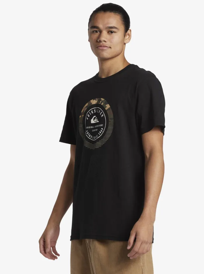 Tees Men Quiksilver Insta Fill TShirt Black Tees Men Quiksilver Insta Fill TShirt Black