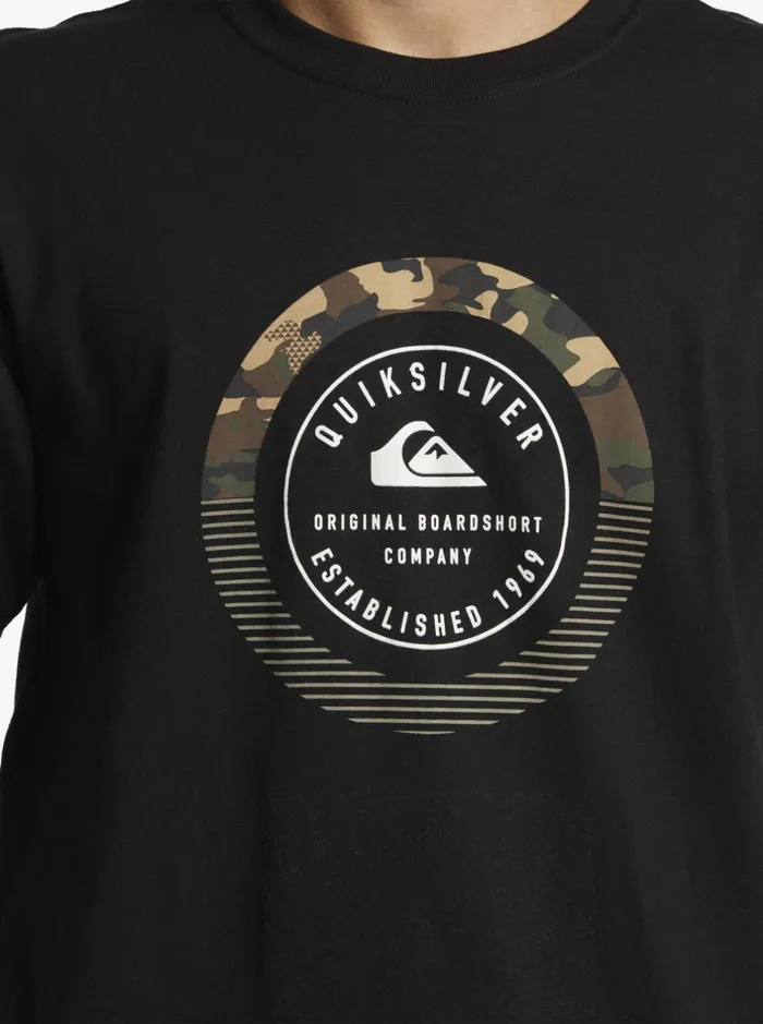 Tees Men Quiksilver Insta Fill TShirt Black Tees Men Quiksilver Insta Fill TShirt Black
