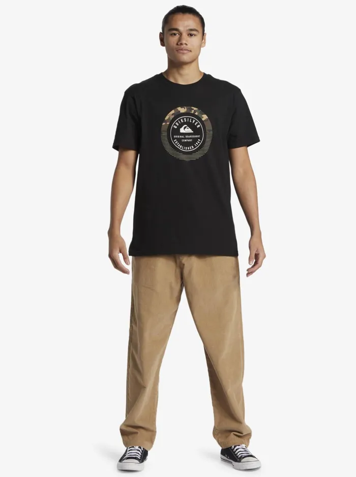 Tees Men Quiksilver Insta Fill TShirt Black Tees Men Quiksilver Insta Fill TShirt Black
