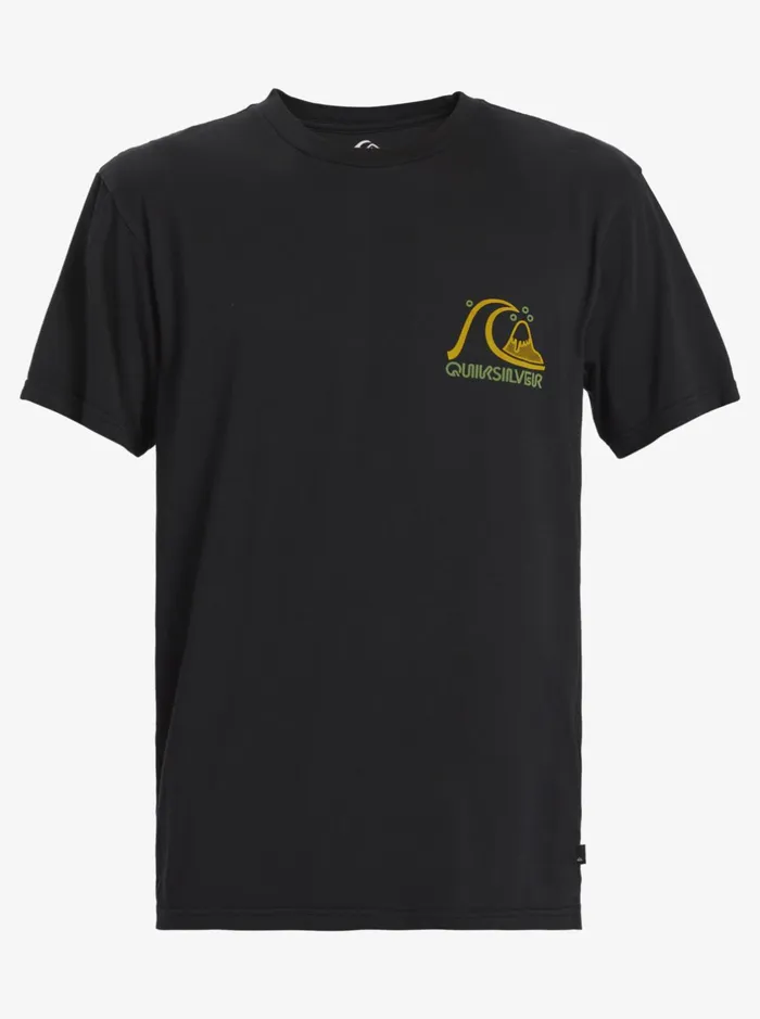 Tees Men Quiksilver Island Cap TShirt Black Tees Men Quiksilver Island Cap TShirt Black