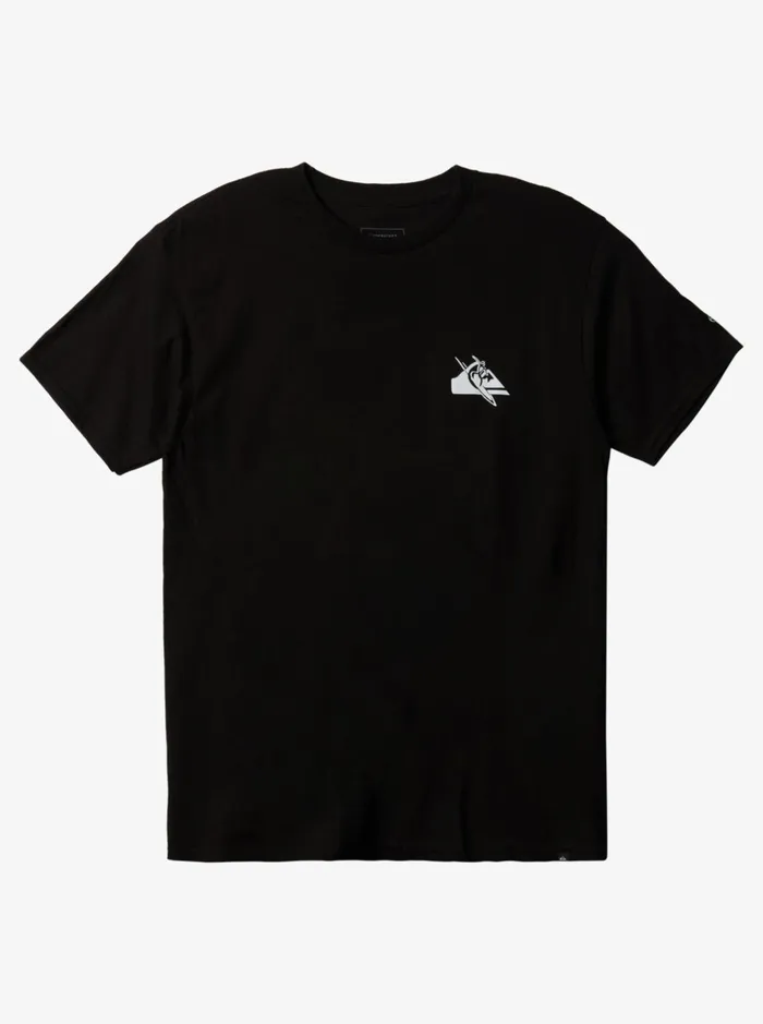 Tees Men Quiksilver Jaws Petroglyph TShirt Black