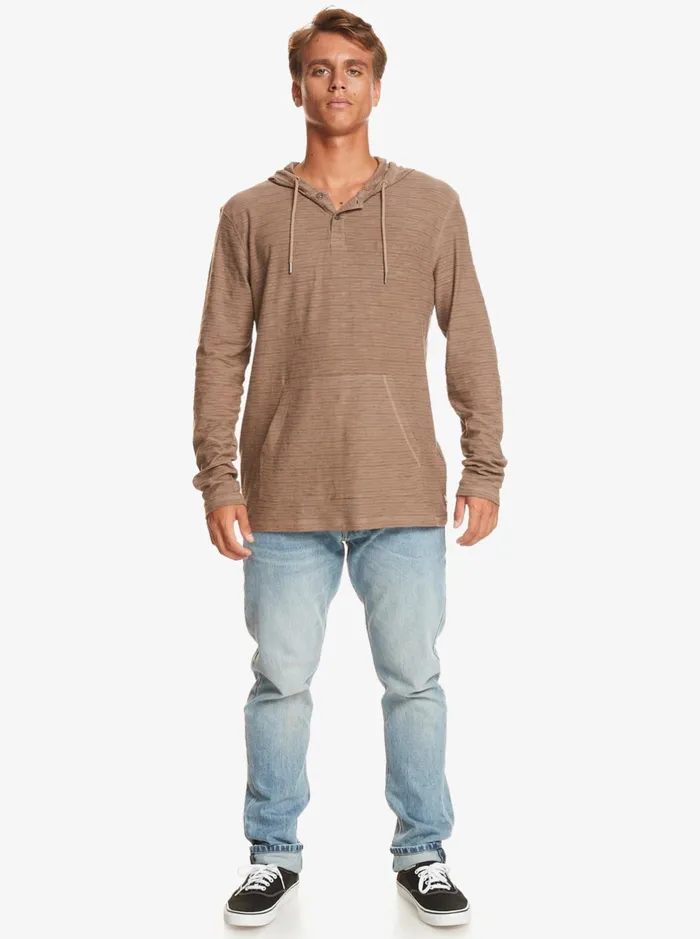 Tees Men Quiksilver Kentin Long Sleeves Hooded TShirt Kentin Fossil Tees Men Quiksilver Kentin Long Sleeves Hooded TShirt Kentin Fossil