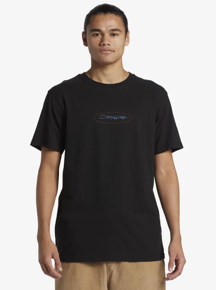 Tees Men Quiksilver Level Up TShirt Black Tees Men Quiksilver Level Up TShirt Black
