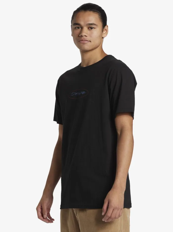Tees Men Quiksilver Level Up TShirt Black Tees Men Quiksilver Level Up TShirt Black