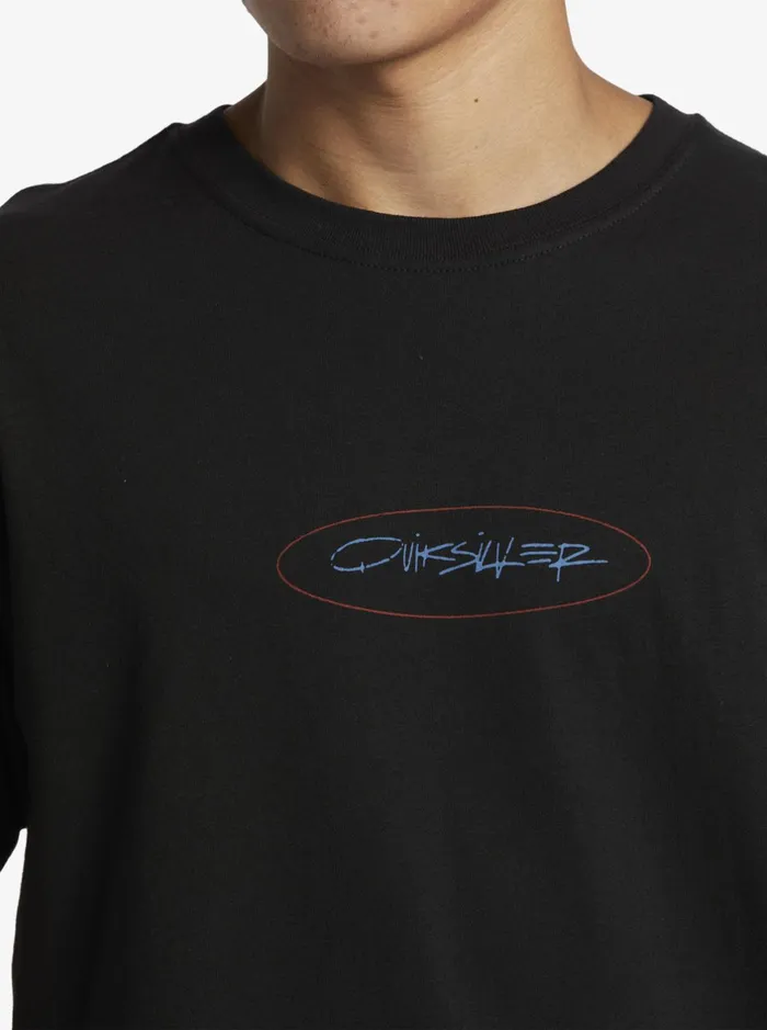 Tees Men Quiksilver Level Up TShirt Black Tees Men Quiksilver Level Up TShirt Black