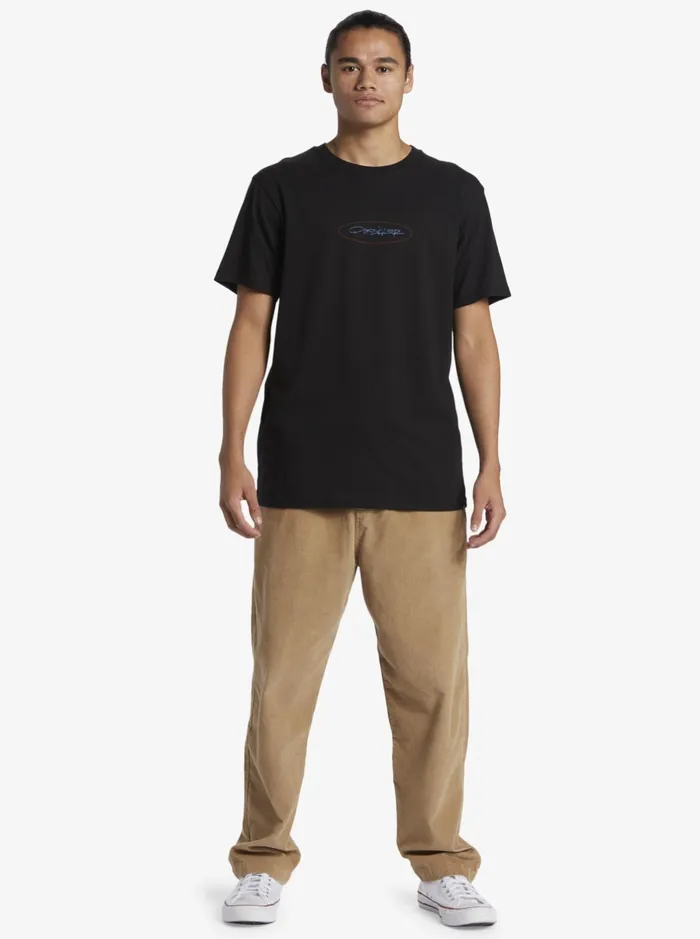 Tees Men Quiksilver Level Up TShirt Black Tees Men Quiksilver Level Up TShirt Black