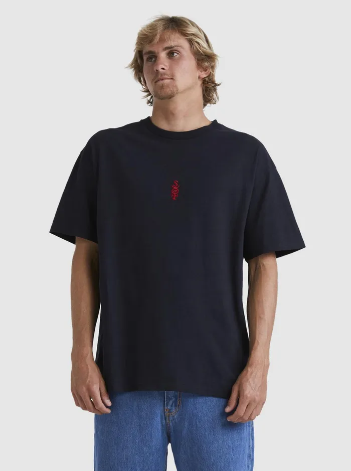 Tees Men Quiksilver Mercury TShirt Black Tees Men Quiksilver Mercury TShirt Black