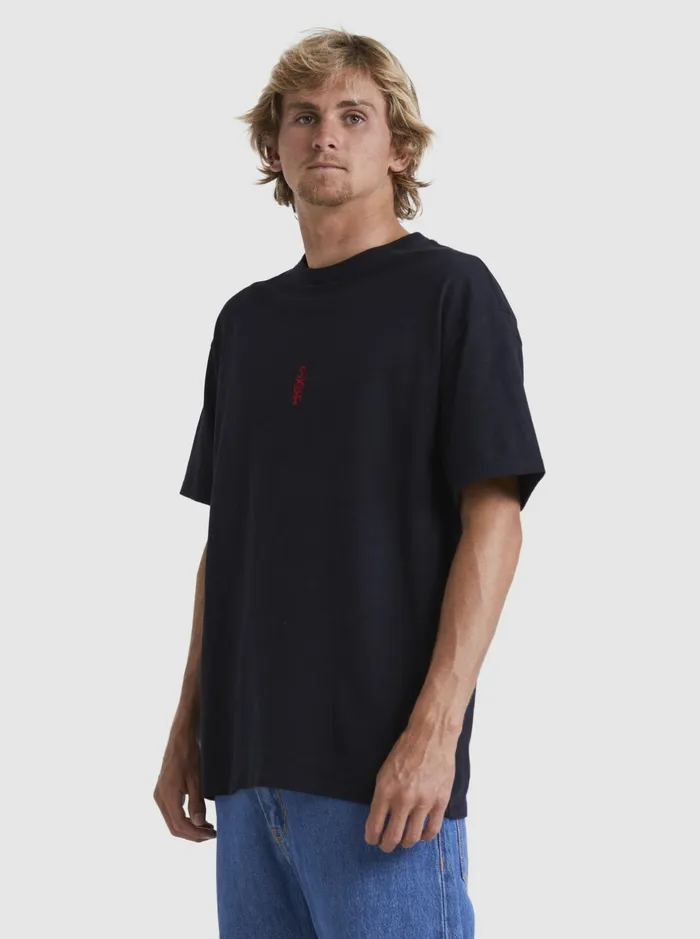 Tees Men Quiksilver Mercury TShirt Black Tees Men Quiksilver Mercury TShirt Black