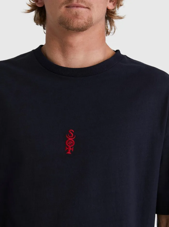 Tees Men Quiksilver Mercury TShirt Black Tees Men Quiksilver Mercury TShirt Black