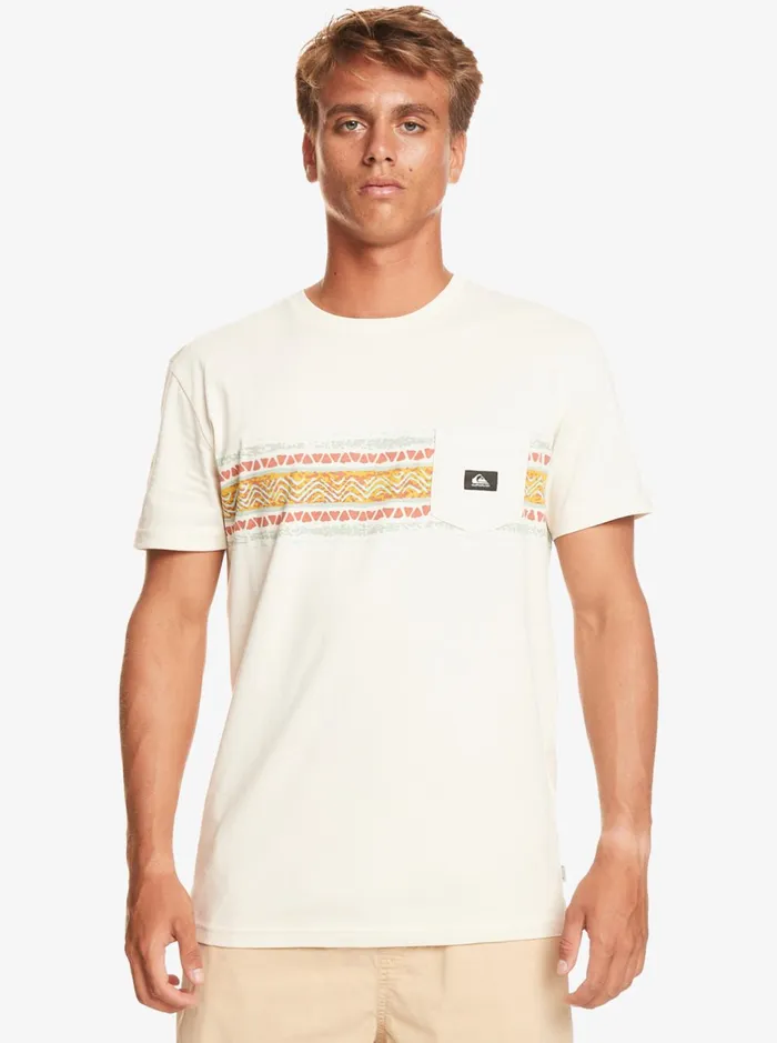 Tees Men Quiksilver Mesa Stripe Pocket TShirt Birch Tees Men Quiksilver Mesa Stripe Pocket TShirt Birch