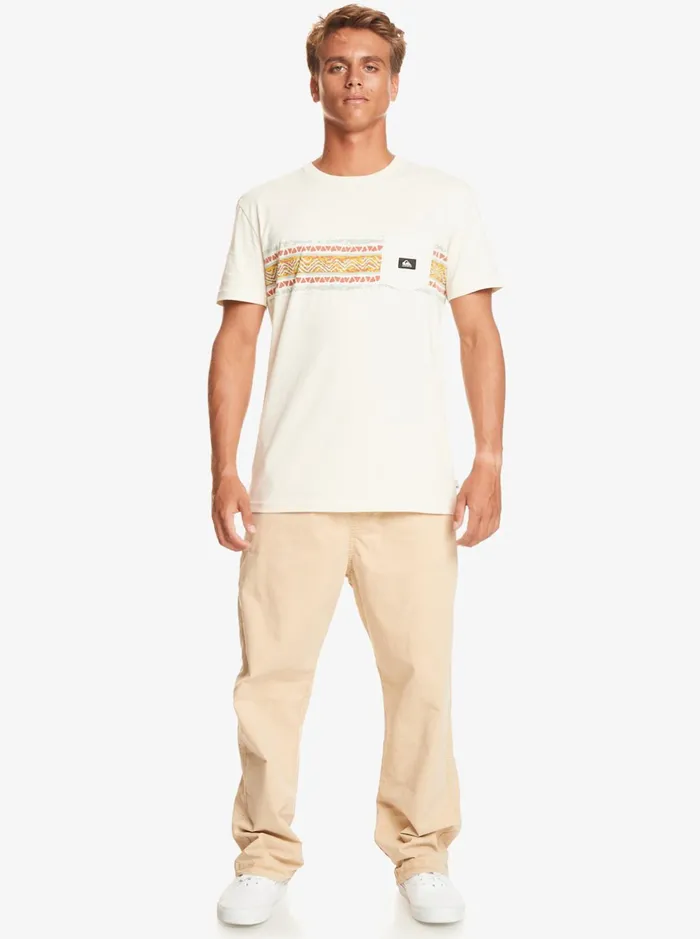 Tees Men Quiksilver Mesa Stripe Pocket TShirt Birch Tees Men Quiksilver Mesa Stripe Pocket TShirt Birch
