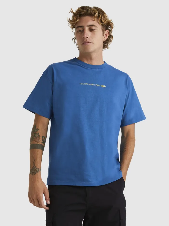 Tees Men Quiksilver New Instinct Short Sleeve Stn TShirt Dark Blue Tees Men Quiksilver New Instinct Short Sleeve Stn TShirt Dark Blue