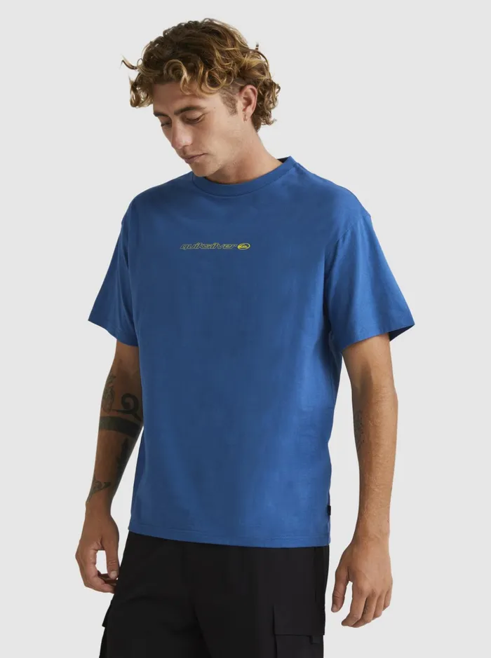 Tees Men Quiksilver New Instinct Short Sleeve Stn TShirt Dark Blue Tees Men Quiksilver New Instinct Short Sleeve Stn TShirt Dark Blue