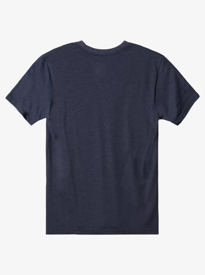 Tees Men Quiksilver Omni Check TShirt Navy Blazer Heather Tees Men Quiksilver Omni Check TShirt Navy Blazer Heather