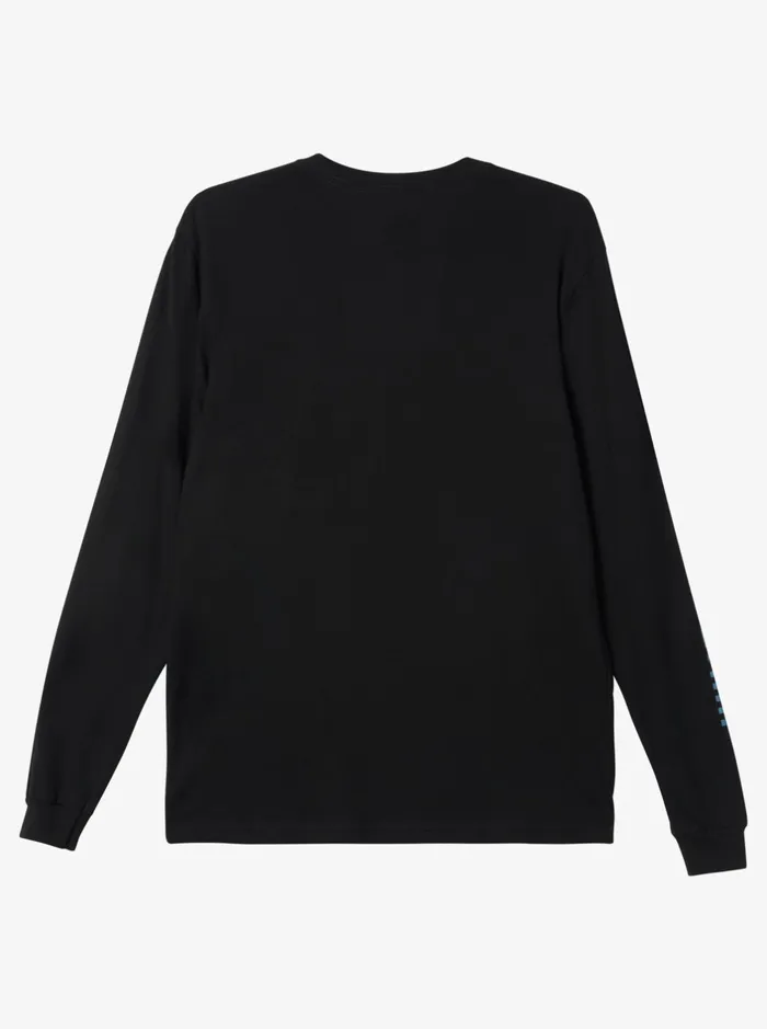 Tees Men Quiksilver Omni Check Turn Long Sleeve TShirt Black Tees Men Quiksilver Omni Check Turn Long Sleeve TShirt Black