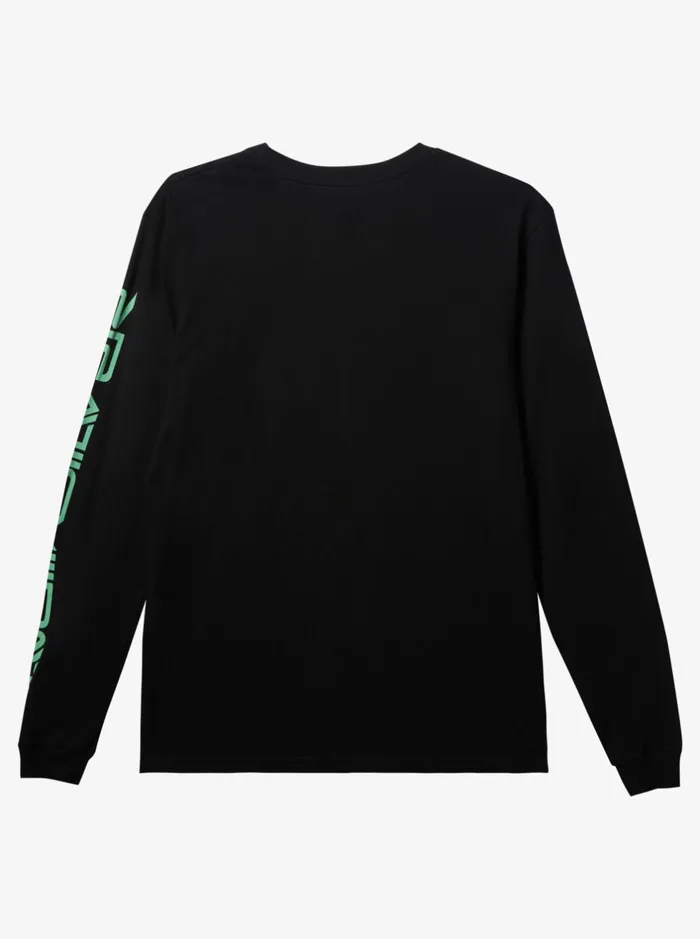 Tees Men Quiksilver Omni Logo Long Sleeve TShirt Black Tees Men Quiksilver Omni Logo Long Sleeve TShirt Black