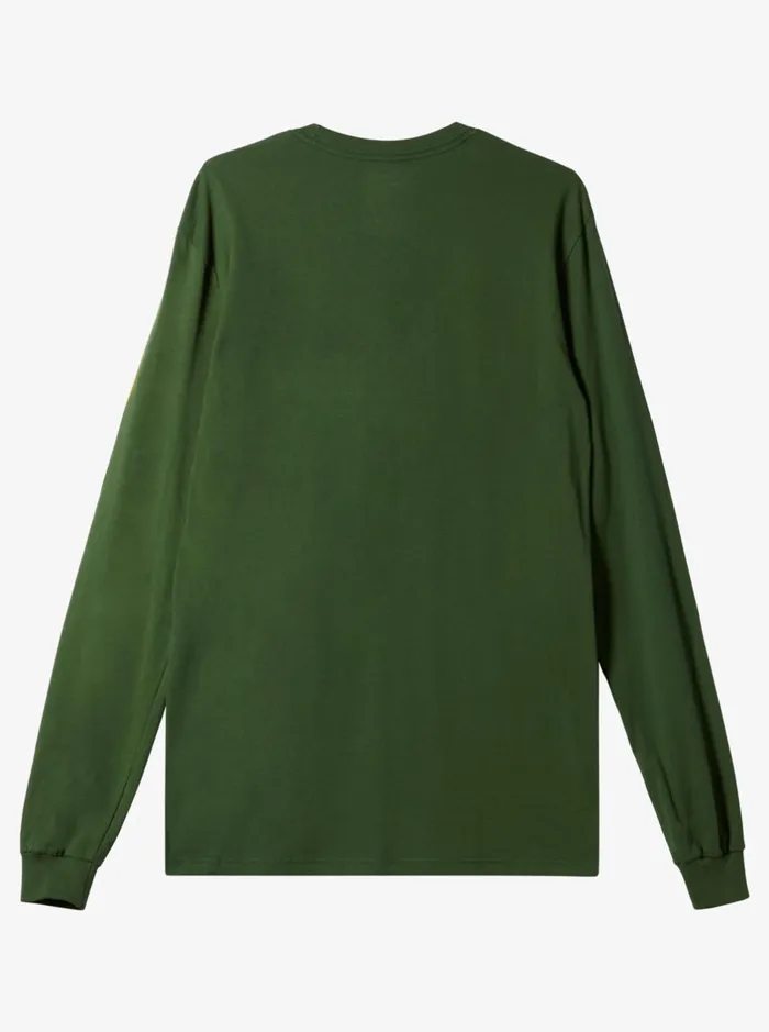 Tees Men Quiksilver Omni Logo Long Sleeve TShirt Greener Pastures Tees Men Quiksilver Omni Logo Long Sleeve TShirt Greener Pastures