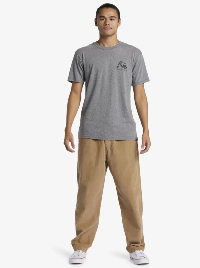 Tees Men Quiksilver Outer Island Mod TShirt Medium Grey Heather Tees Men Quiksilver Outer Island Mod TShirt Medium Grey Heather