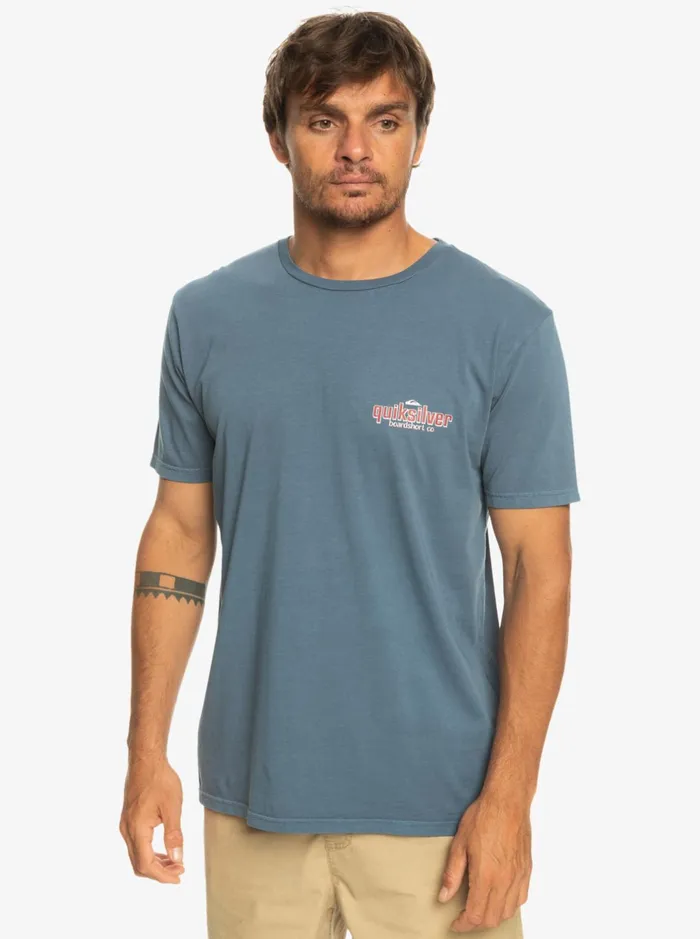 Tees Men Quiksilver Quik Words TShirt Bering Sea Tees Men Quiksilver Quik Words TShirt Bering Sea